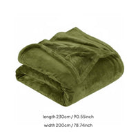 Flannel Blanket Warm Lightweight Throw All Perennial Home Textiles for Sofa, Bed, Couch