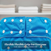 Leak-Proof Adjustable Incontinence Pants Waterproof Reusable Adult Cloth Diaper Leakproof for Bedridden Patients, Home Care, Overnight Use