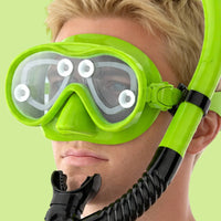 Dry Top Snorkel Set Anti-Leak Snorkel Mask and Tube Tempered Glass for Swimming