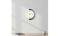 Creative Art Clock 2D Flat Design House Decoration for Office, Bedroom