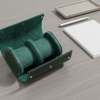 Leather Watch Travel Case Dustproof Portable Watch Holder Secure Storage Suede Interior for Travelers