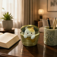 Cat Can Ornament Textured Feline Mug Figurine Easy to Display Home Decor Item