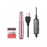 Pen-Style Nail Grinder Adjustable Speed Beauty Tool Metal Grinding Bits