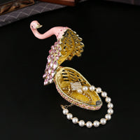 Swan Jewelry Box European Design Crystal Swan Box Metal Frame