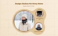 Unisex Winter Neck Warmer, Soft Knit Scarf for Casual