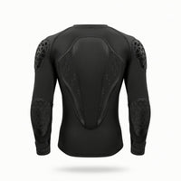 Underlayer with Impact Panels Form-Fitting Guard Shirt Perforated Sportswear for Skiing