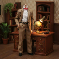 1:6 Scale Doll Suit Bow Tie Action Figure Clothing Set Dark Belt Toy Apparel
