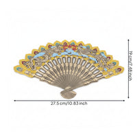 Folding Hand Fan Antique-Style Folding Fan Decorative for Dancers, Display