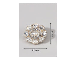 Crystal Flower Buttons Sparkling Crystal Flower Button Versatile