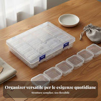 16 Pieces Bead Storage Containers Dustproof Adjustable Grid Bead Box Portable