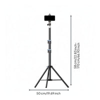 Two Phone Tripod Foldable Design Multi Phone Stand Portable for Selfie Photos