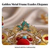 Traditional Chinese Attire Hair Accessory Elegant Design Chinese Design Hair Crown Chinese Design Tassel Headwear Intricate