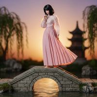 Horse-Face Skirt Set Traditional Chinese Design Doll Shirt Skirt Set