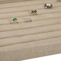 Linen Jewelry Tray Easy to Organize Fashion Goods Elegant for Boutique