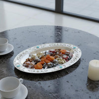 Sapphire Tray Multipurpose Oval Fruit Tray Easy to Clean for Living Room