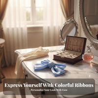 Big Ribbon Top Fastener Elegant Design Large Ribbon Hair Fastener Statement Piece Lightweight for Cosplayers, Photo S