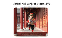 Children's traditional Chinese Tang Suit Set, padded, phoenix embroidery, festive New Year costume