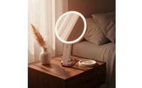 3-Color Light LED Makeup Mirror Dimmable Beauty Tool Foldable for Dressing Table, Travel
