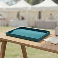 Jewelry Tray Velvet Lined Necklace Tray Space-Saving for Craft Fair