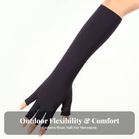 Anti-Odor Compression Arm Sleeves Breathable Material Athletic Compression Sleeves 4-Way Stretch for Athletes, Cyclists, Driving, Cycling