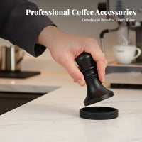 3 Pieces Coffee Pointed Distributor and Tamper Set Reduces Uneven Flow Coffee Tamper and Distributor Set for Cafe