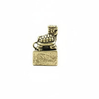 Miniature Brass Seal Ornament Handmade Brass Creature Charm Anti-Oxidation