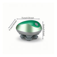 Scalp Massager with Kneading Heads Cordless for Shower, Bath