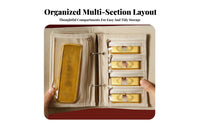 Anti-Oxidation Jewelry Storage Book Transparent Pockets Gold Bar Storage Case Large Capacity for Women, Daily Use, Dresser, Safe Deposit Box