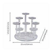 Multi-Tier Display Stand Space Saving Acrylic Display Riser Long-Lasting