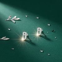 Oval Stud Earrings Simple Jewelry Unique for Office, Teens