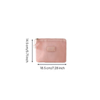 Makeup Bag, Mini Doublefastener Travel Organizer, Mesh Cosmetic Storage Pouch for Women, Small Multipurpose Case