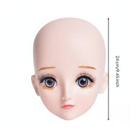 Reusable Eyelash Extension Practice Head Easy to Clean Lash Mannequin Head Realistic Skin Texture for Students, Beginners