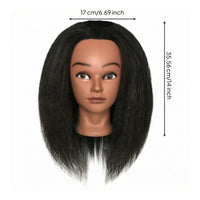 Hairdressing Practice Mannequin Head Waving Salon Training Tool Can Be Curled for Hairdressers, Beauty School