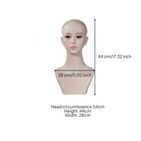 Realistic Mannequin Head Lifelike Mannequin Bust Polished Surface for Cosplay