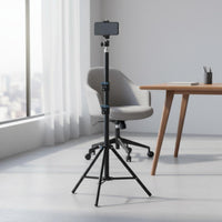 Two Phone Tripod Foldable Design Multi Phone Stand Portable for Selfie Photos