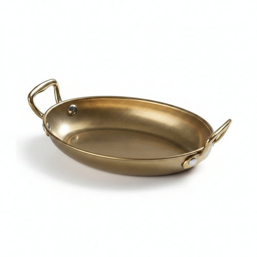 Serving Piece Shallow Mirror Polished Oval Serving Tray