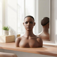 Mannequin Head Sturdy Hairpiece Display Bust Ear Openings Holes