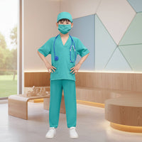 Educational Kids Science Coat Uniform Comfortable Material Child's Science Coat Costume Realistic Design for Preschoolers, Career Day