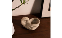 Mineral Conch with Hollow Top Textured Beach Conch Statue Coastal Figurine for Coffee Table