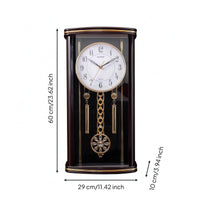 Pendulum Wall Clock Trim Quartz Pendulum Clock Powered