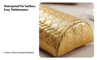 Washable PU Leather Nail Pillow Easy to Clean Nail Art Hand Pillow Soft & Comfortable for Manicurists, Beauty School Students, Spas, Travel