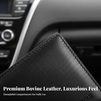 Soft Feel Case Blocking men's Document Holder for Professionals, Commuters