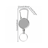 Carabiner Reel Key Holder Engraved Carabiner Badge Reel Sturdy