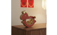 Desktop Rocking Horse Ornament Wealth-Attracting Wobble Horse Decoration