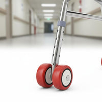 Rollator Mobility Aid Foldable Wheeled Mobility Aid Anti-Slip Handles