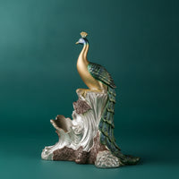 Peacock Wine Rack Decorative Peacock Wine Holder Artistic for Home Bar