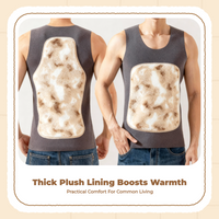 Thermal Underwear, Fleece Lined sleeveless shirt Top for Men, Navy, Winter leveling