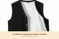 Fleece Lined Vest Men's Winter Outdoor Sport