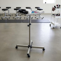 Height Adjustable Salon Tray Stable Base Grooming Trolley Stand Versatile