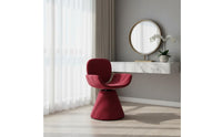 Light Luxury Swivel Vanity Chair Comfortable Cushion Upholstered Makeup Chair Ergonomic Design Household Furniture Soft Breathable Textile for Nail Technicians, Women, Bedroom, Dressing Room, Beauty Salon, Hotel